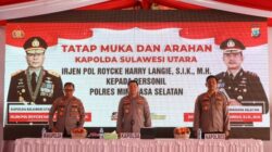 Tatap Muka Bersama Personel Polres Minsel kapolda Apresiasi Pelaksanaan Tugas