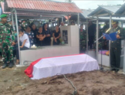 Duka Keluarga Besar Kodim 1302 Minahasa dengan Kepergian Sertu Yulianus Adri Nganggu